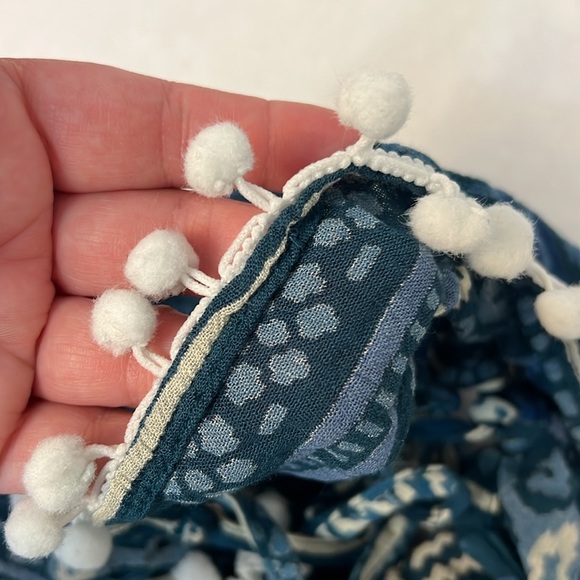 RAGA CROP TANK BLUE & WHITE BOHEMIAN SIZE LARGE - Picture 12 of 12